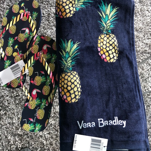 Vera Bradley Other - 🆕Vera Bradley Beach Towel & Flip Flops. NWT 000BF